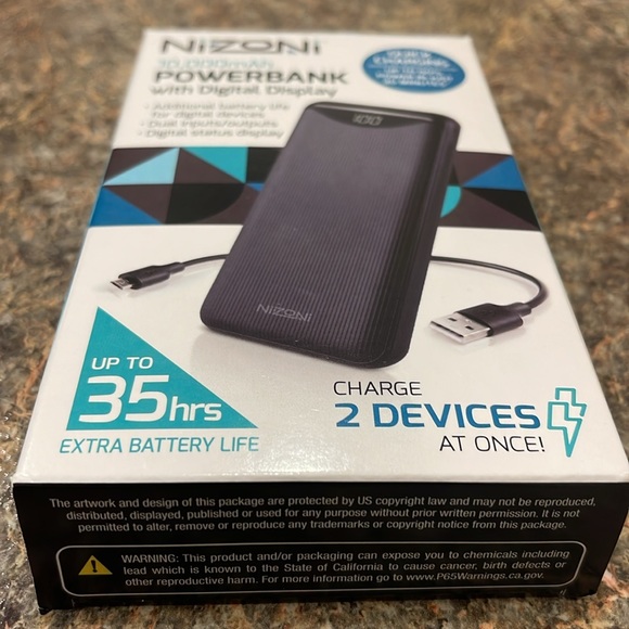 NEW in original box High-Capacity Quick Power Charger Bank wDigital Display - Picture 7 of 7